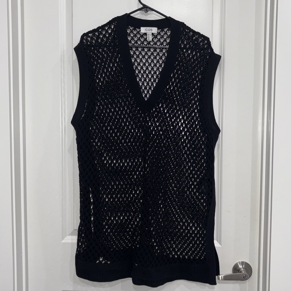 COS Open Knit Tank Top & Asymmetrical Skirt SET sz L - Picture 6 of 13
